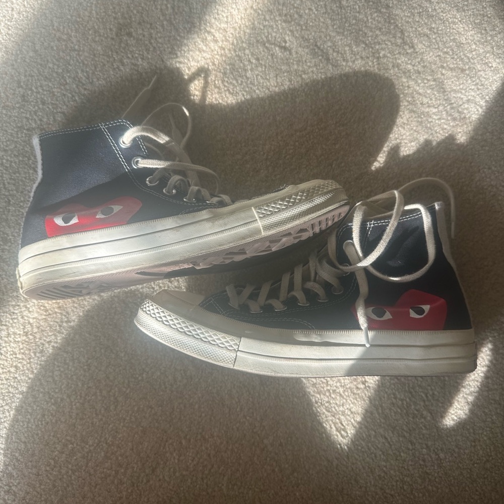 Converse black Comme sea Garcons (CDG) shoes